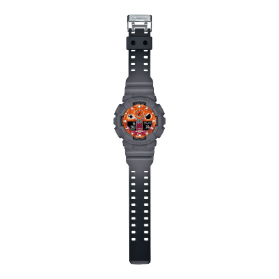 Casio G-Shock GA-100 · Negro / Naranja