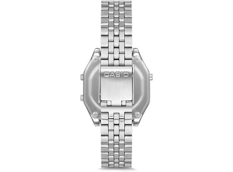 Casio Vintage LA680WA · Plateado / Cara negra
