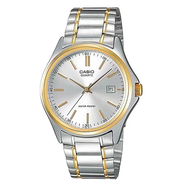 Casio MTP-1183G · Acero dorado / Cara blanca