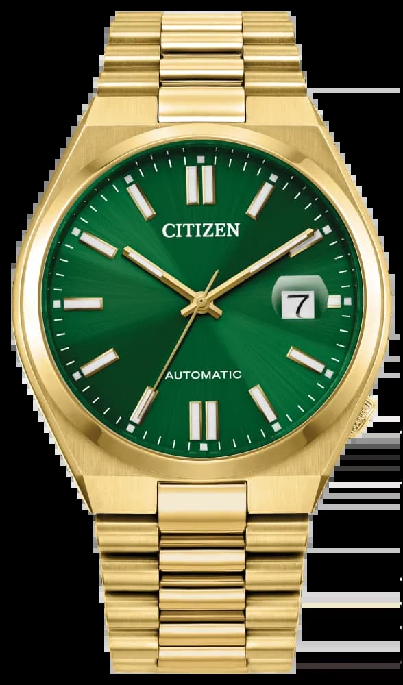 Citizen Tsuyosa Automático · Dorado / Esfera verde
